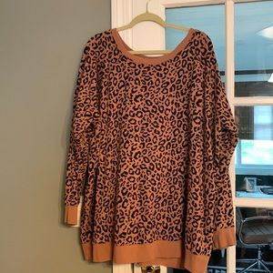 Torrid 3x cheetah print sweater